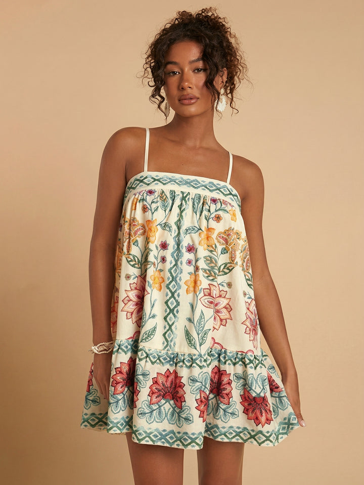 Spaghetti Strap Resort Mini Dress