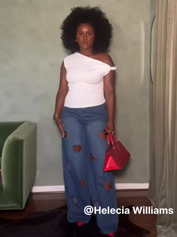Non Stretch Loose Wide Leg Jeans