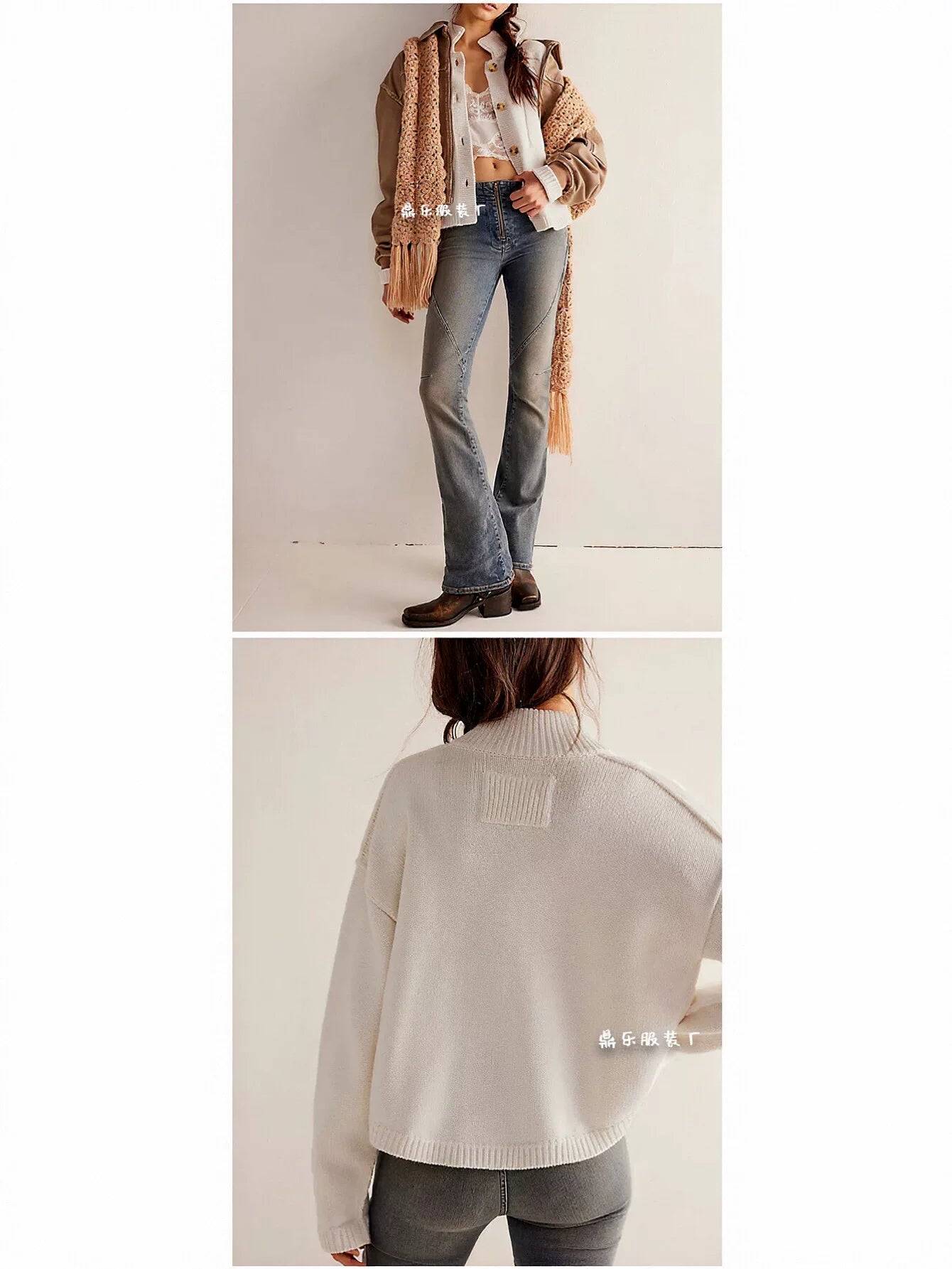 Oversized Chunky Knit Button Up Cardigan