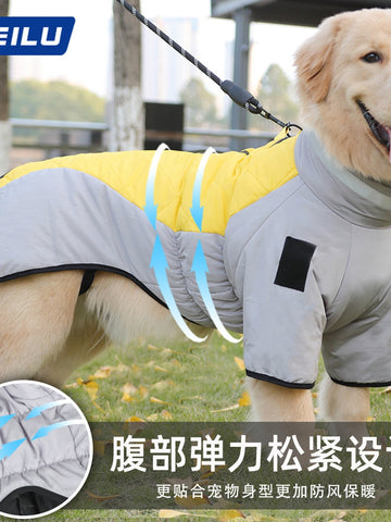 Warm Waterproof Reflective Winter Dog Jacket