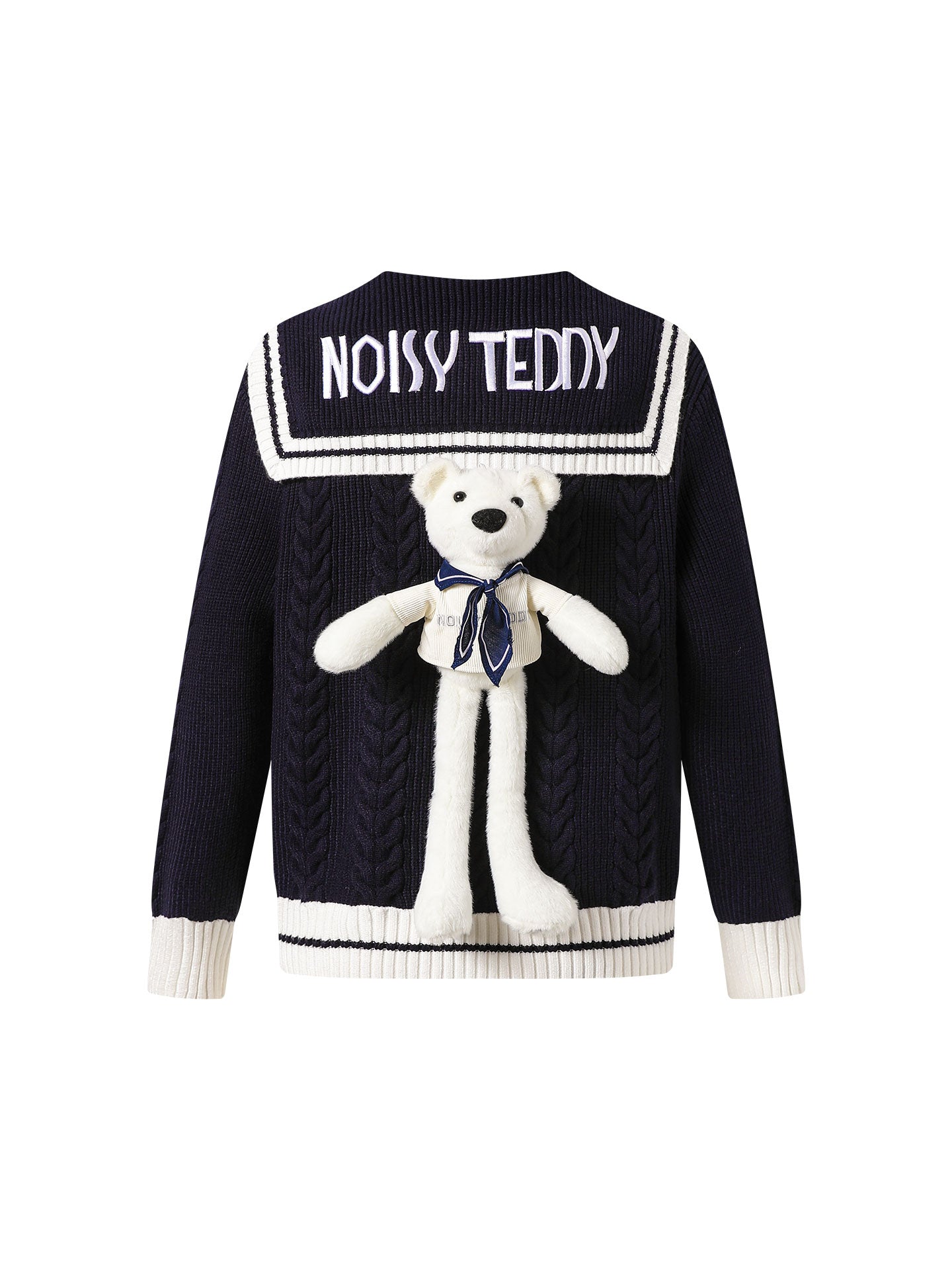 Cute Teddy Bear Sailor Cardigan