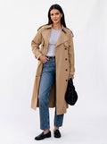 Classic Double Breasted Trench Coat