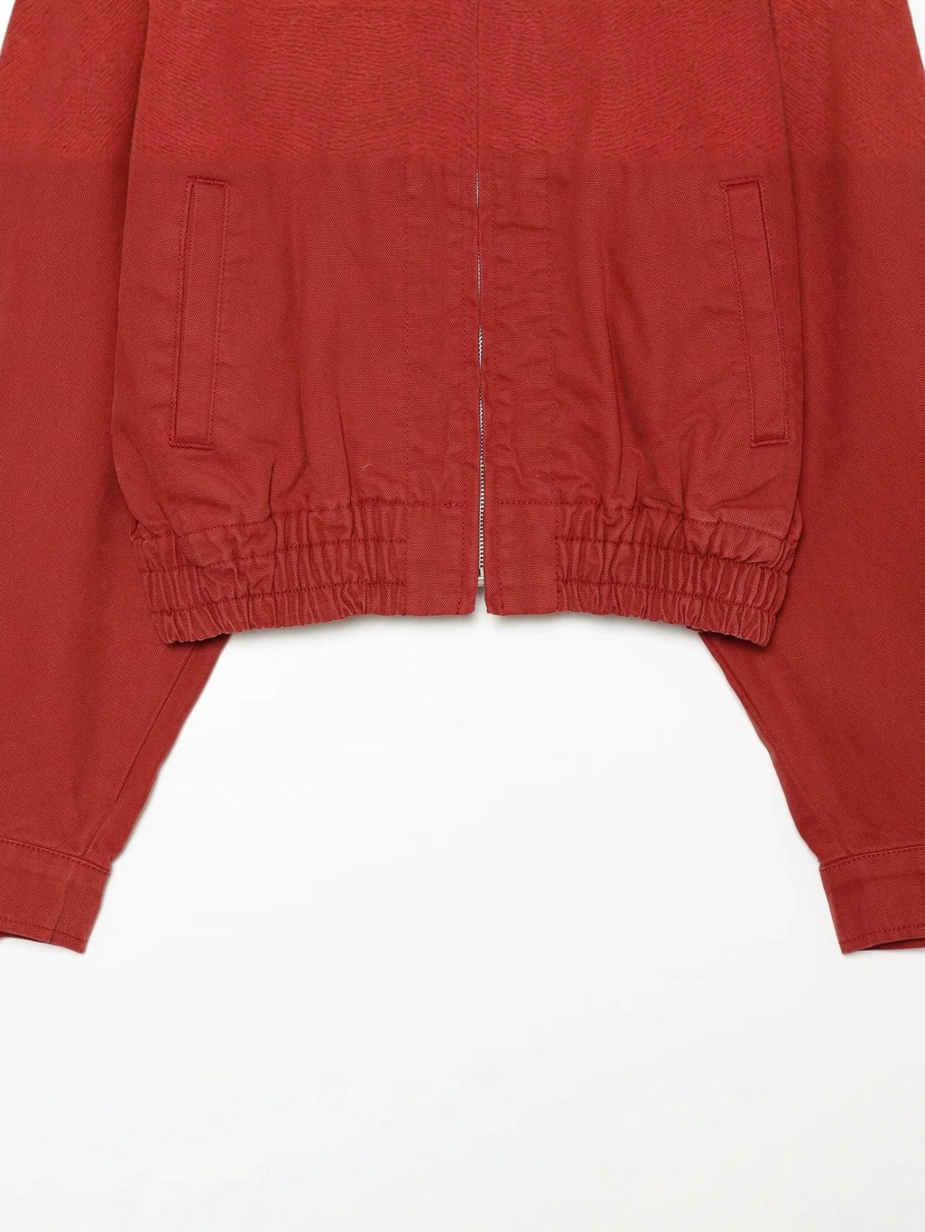 Oversized Zip Up Canvas Jacket