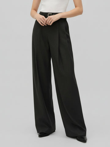 Front Pleated Relaxed Pants