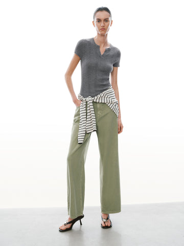 Striped Skinny-Fit Knitted T-Shirts