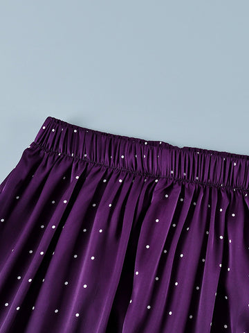 Polka Dot Satin Bubble Pants
