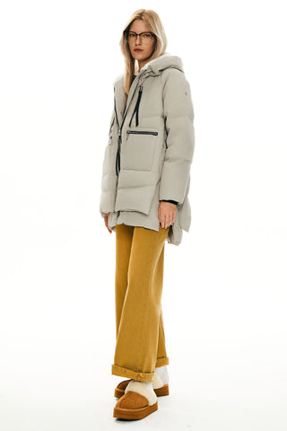 Fleece Lined Hooded Puffer Jacket