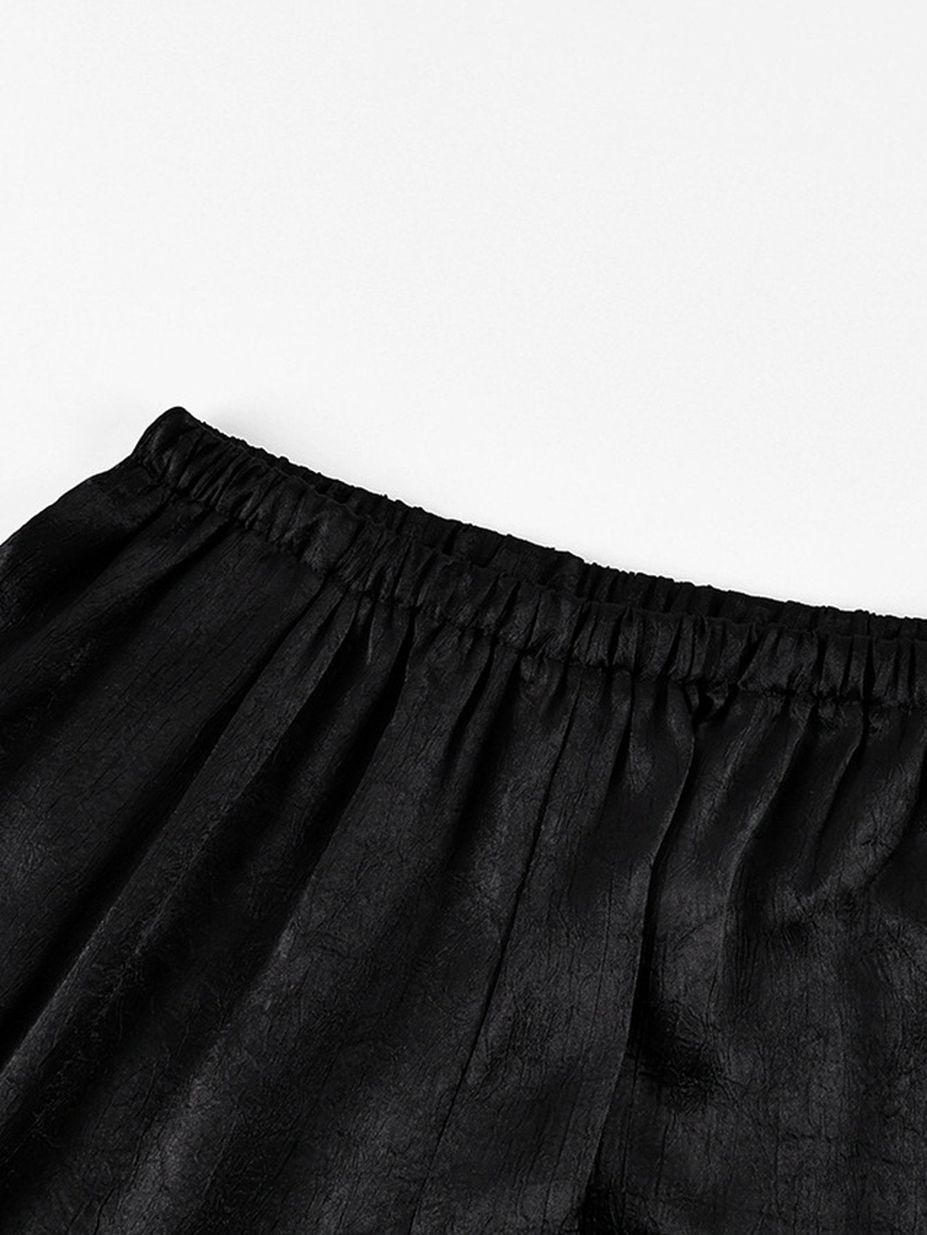 Shimmering High Waisted Cuffed Pants
