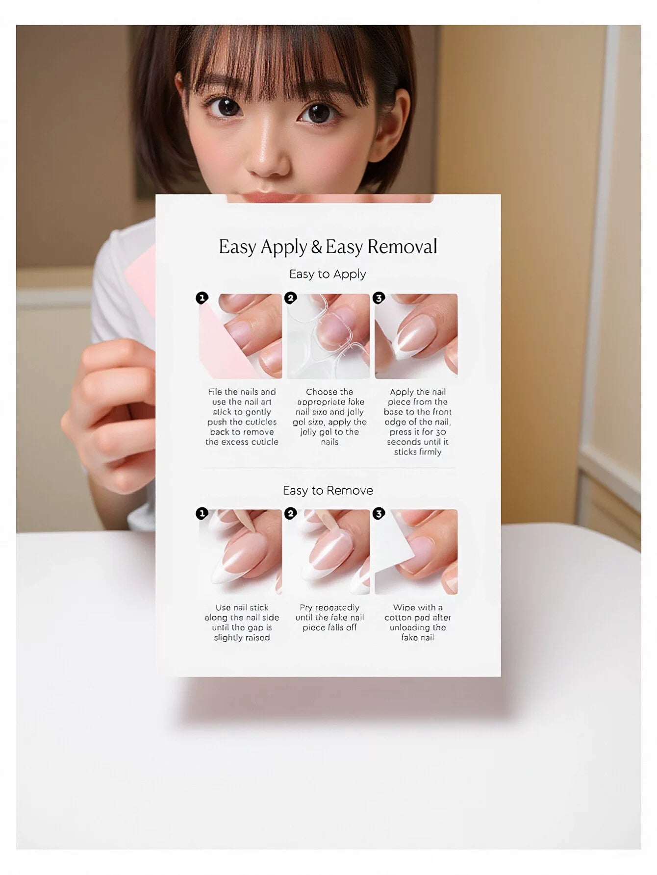 Elegant Black French Tip Press On Nails
