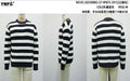 Oversized Striped Crewneck Knit Pullover Sweater