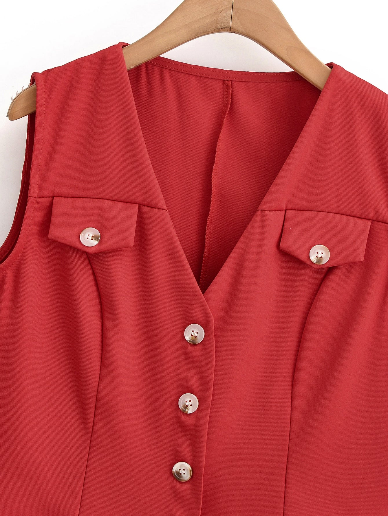 Sleeveless Button Down Midi Dress