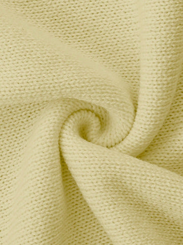 Cutout Button Detail Knit Sweater