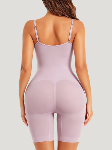 Seamless Sculpting Workout Romper Shorts