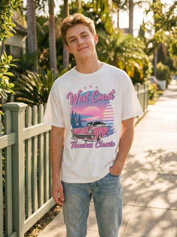 Vintage Retro Car Graphic T-Shirt