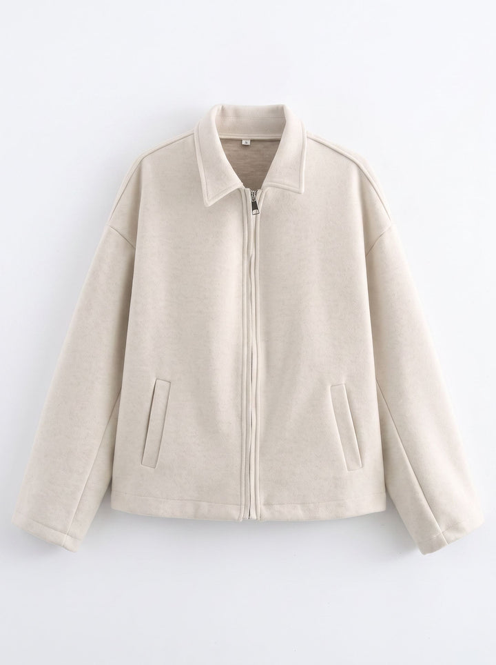 Cozy Oversized Zip Up Jacket