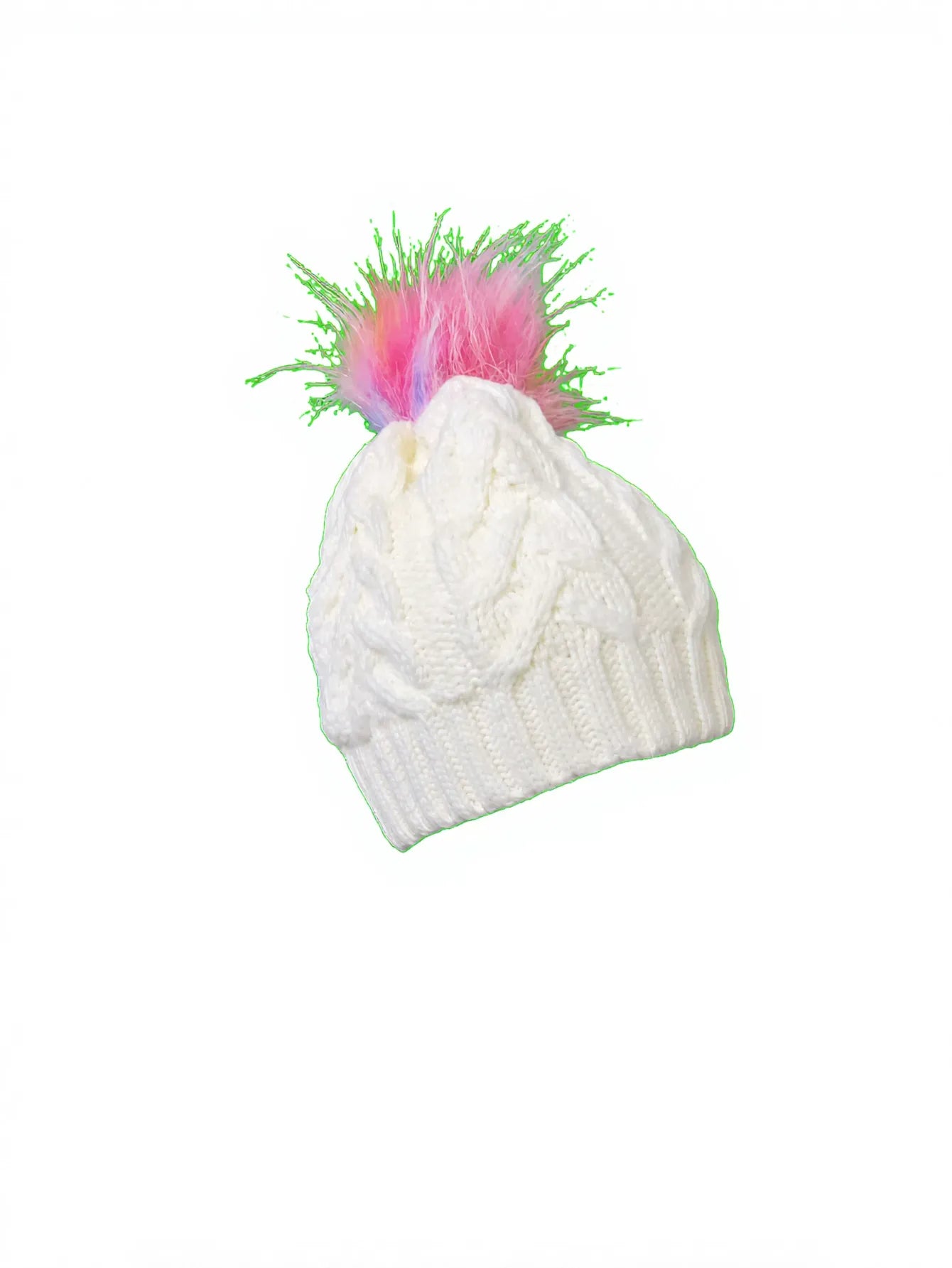 Cozy Cable Knit Pom Beanie