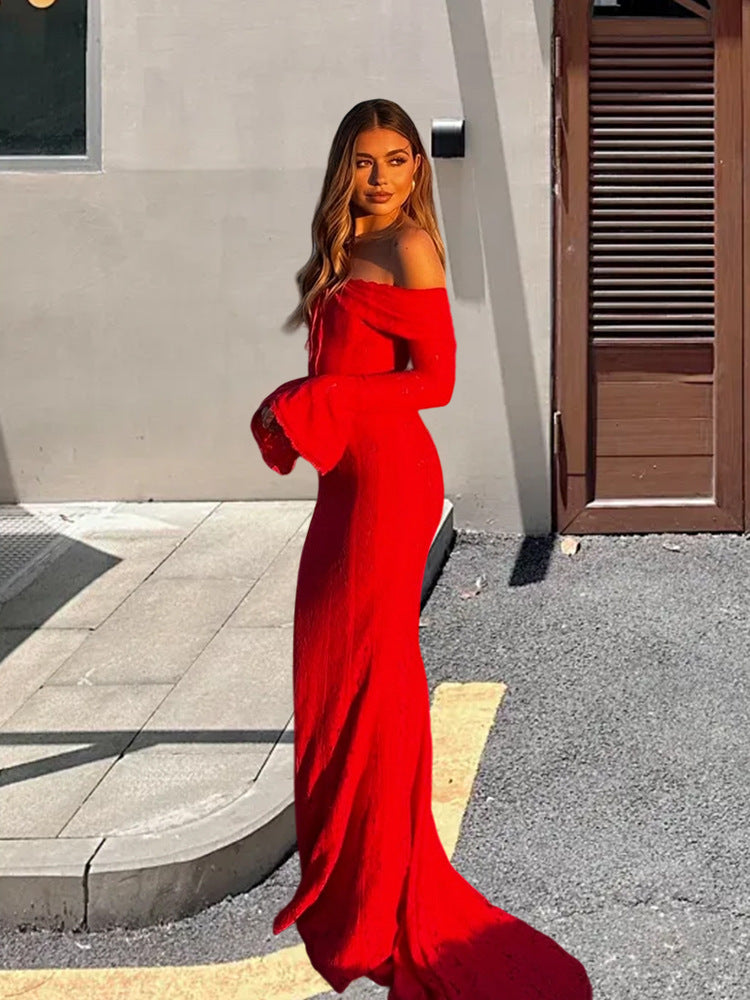 Off The Shoulder Lace Mini Dress