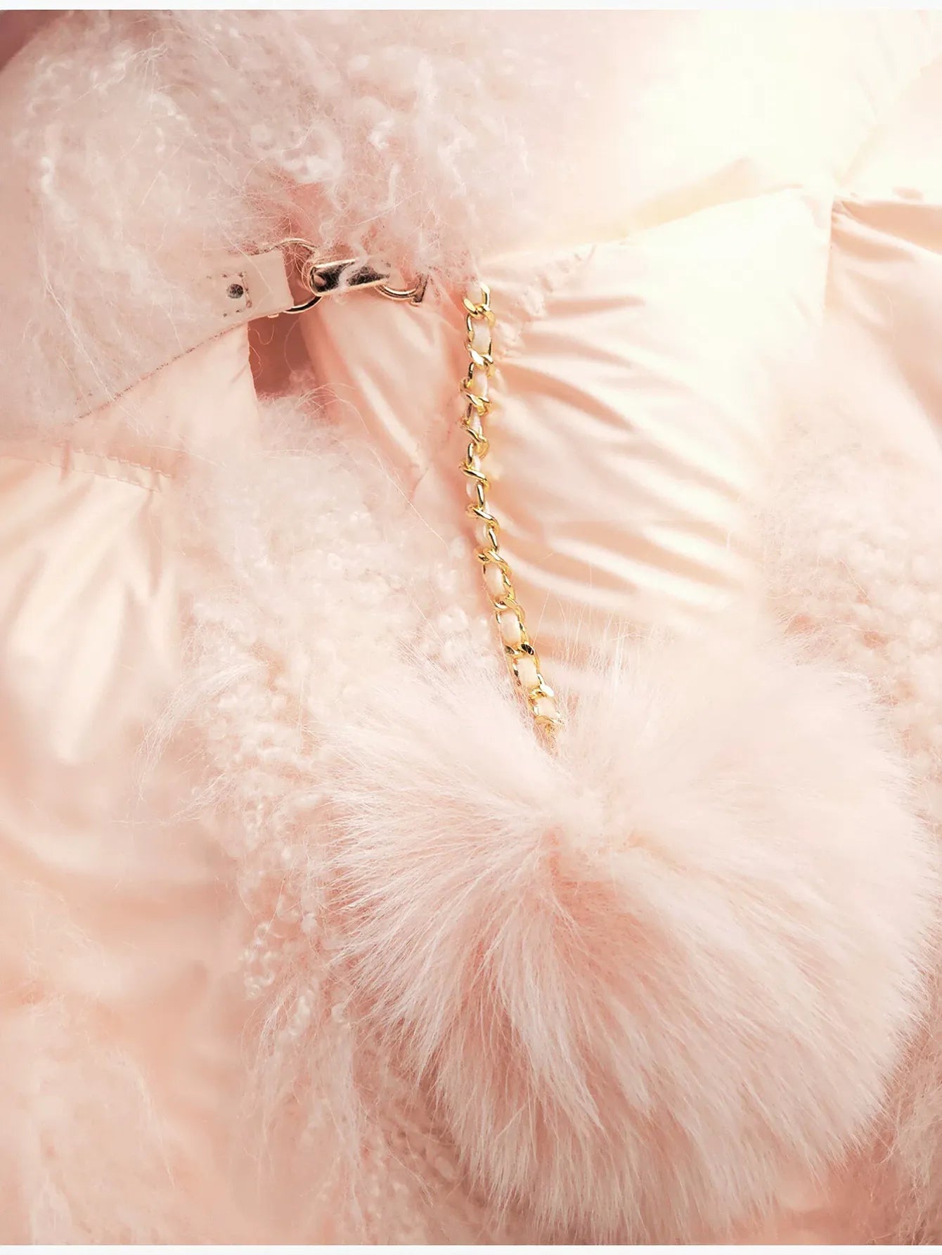 Faux Fur Trim Puffer Jacket