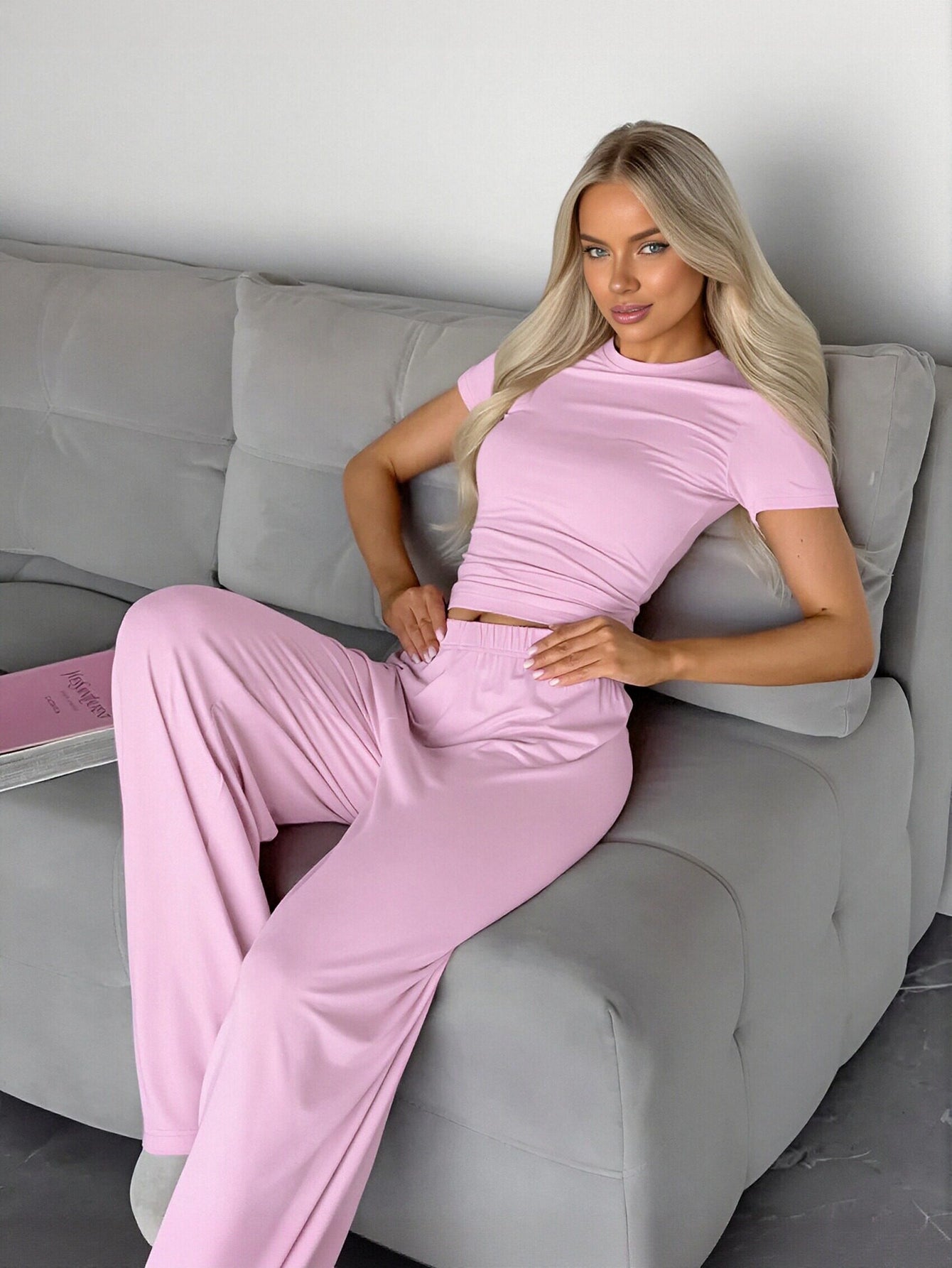 Soft Ribbed Comfy Pajama Set