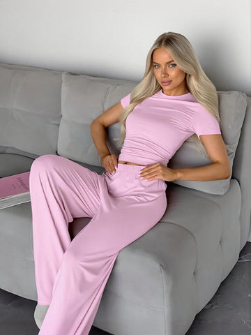 Soft Ribbed Comfy Pajama Set