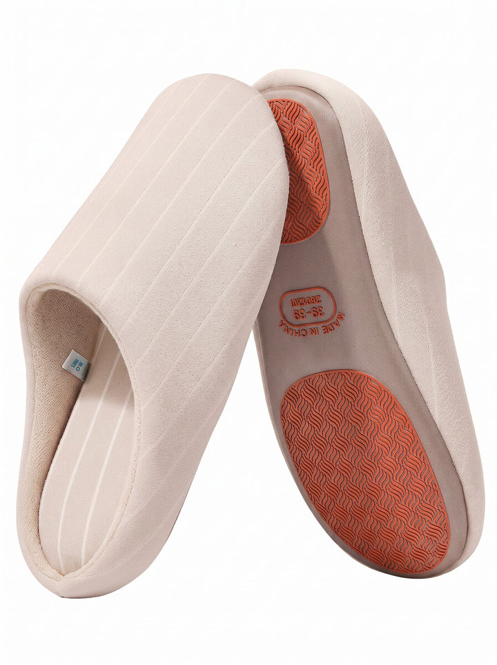 Cozy Striped Lightweight Indoor Slippers