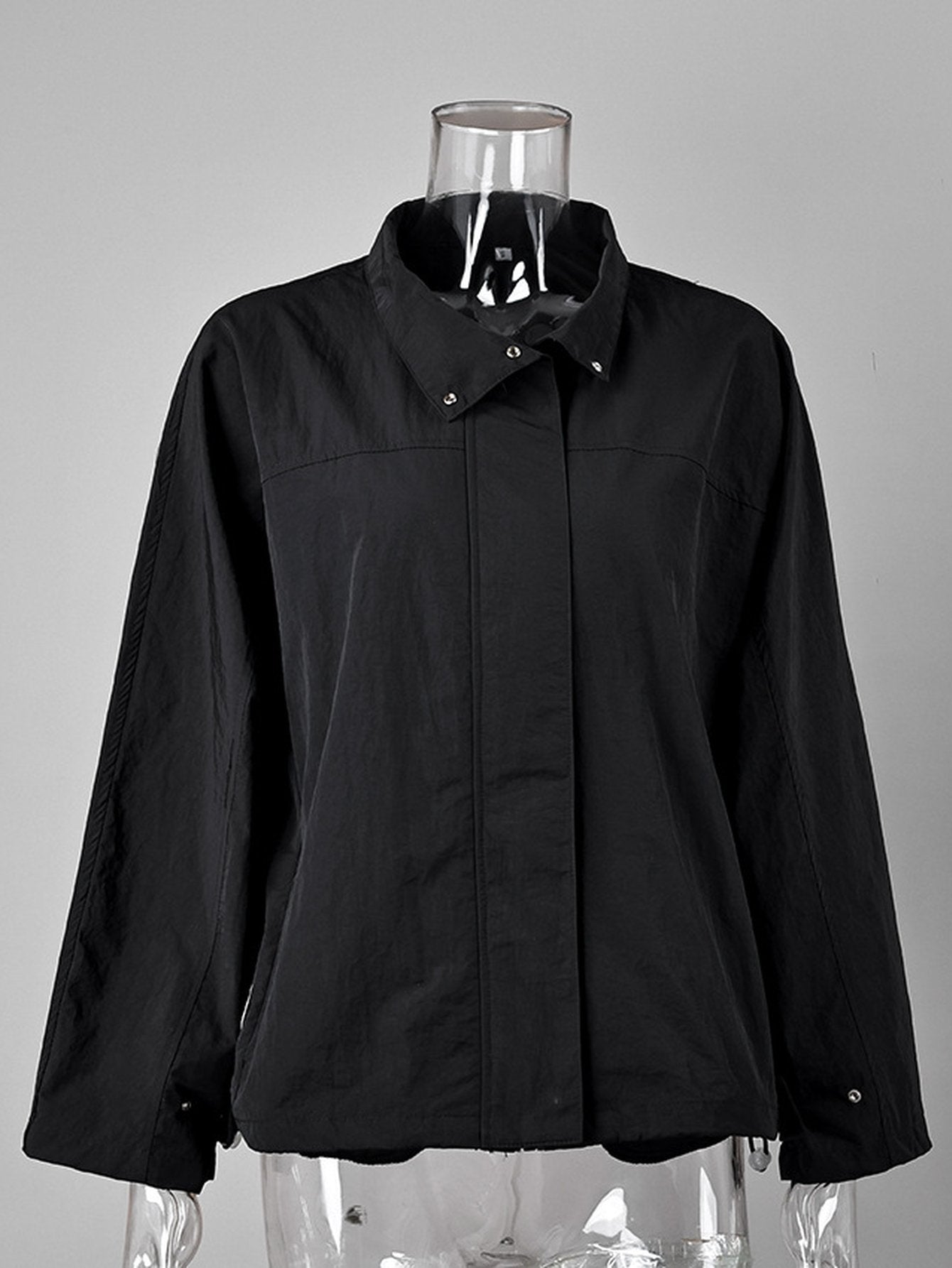 Minimalist Lightweight Snap Front Jacket