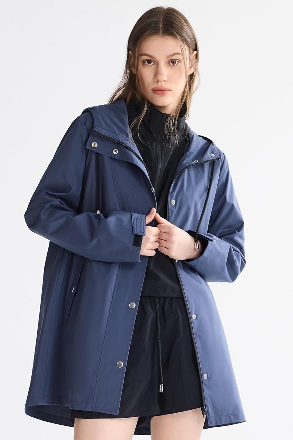 Waterproof Hooded Lightweight Rain Jacket