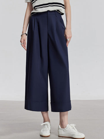 High Waisted Wide Leg Minimalist Pants
