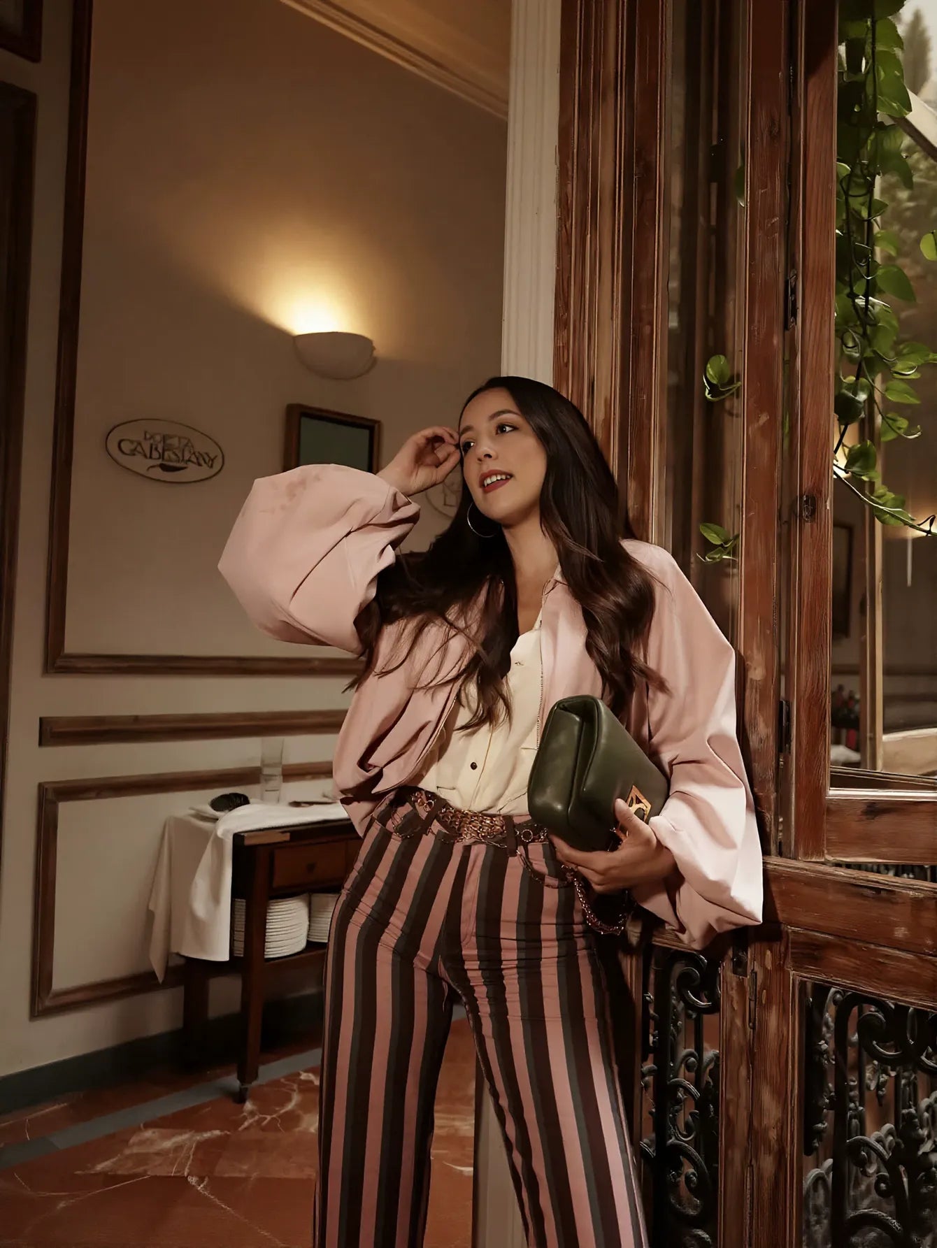 Oversized Balloon Sleeve Zip Up Jacket