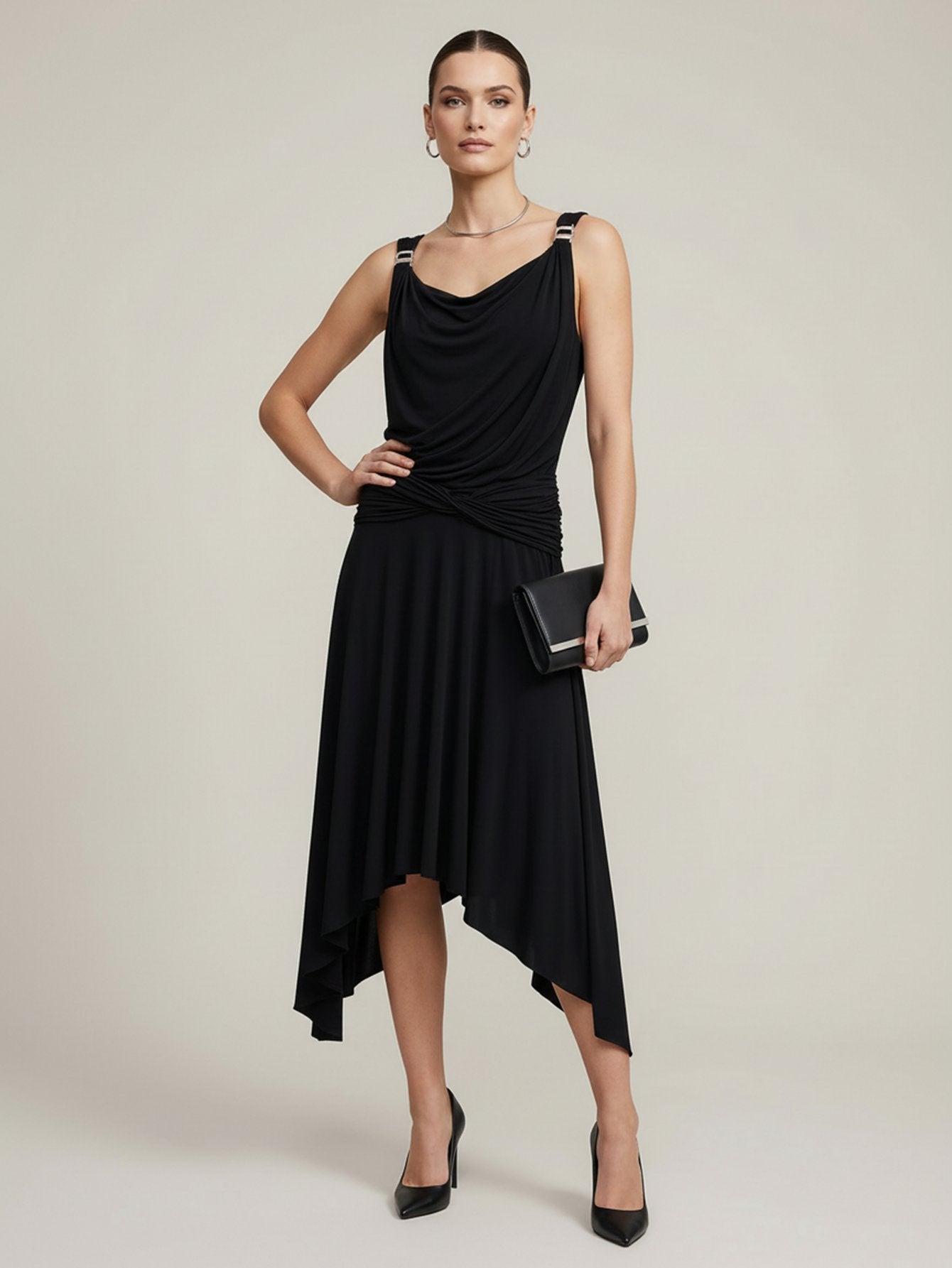Flowy Hem Sleeveless Dress