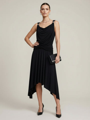 Flowy Hem Sleeveless Dress