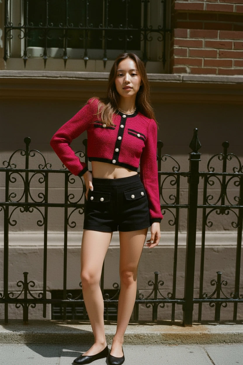 Casual Round Neck Jacket Autumn Winter Clothes Women's Fashion Top Wear Comfortable Style Soft Material