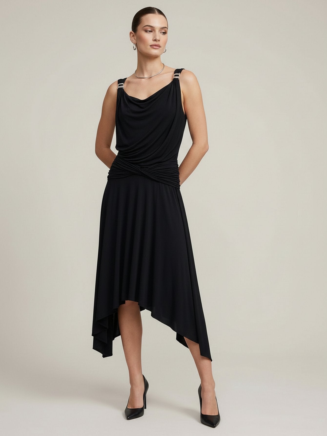 Flowy Hem Sleeveless Dress