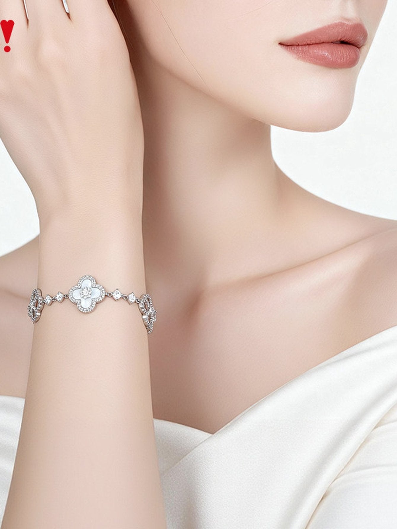Dainty Floral Mother Of Pearl Bracelet