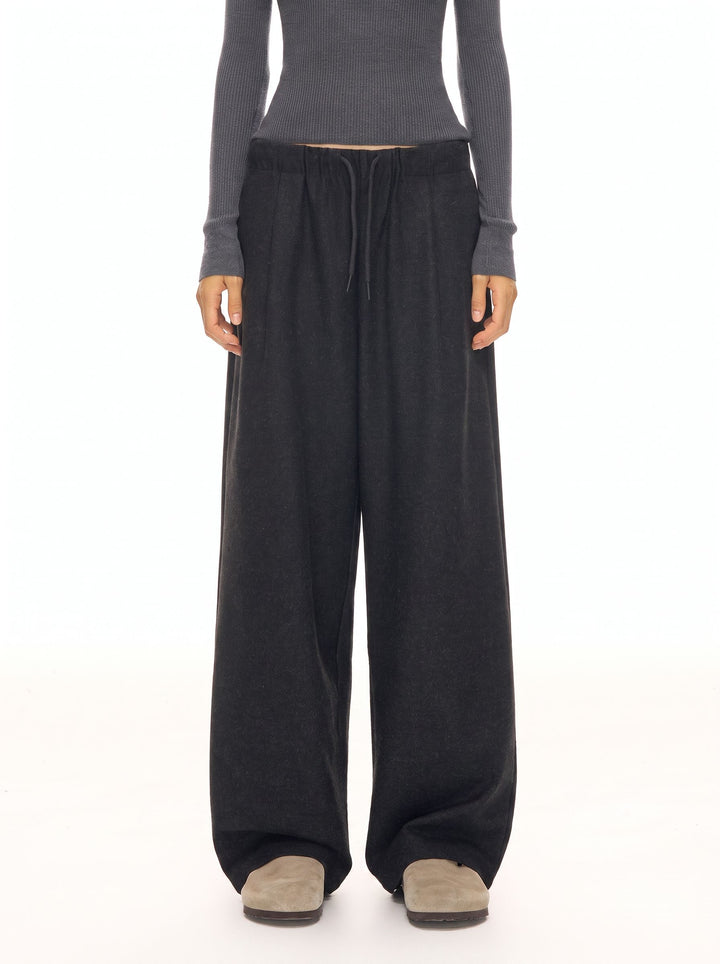 Cozy High Waisted Wide Leg Pants
