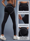 Supportive Contrast Stitch High Waist Leggings