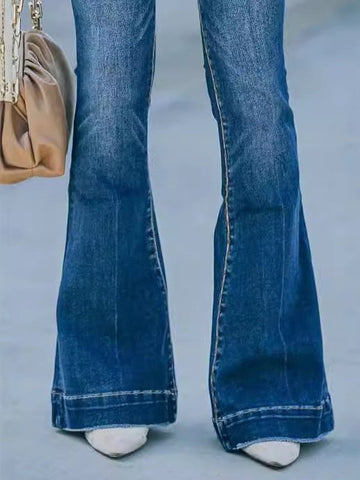 High Rise Slim Flare Jeans