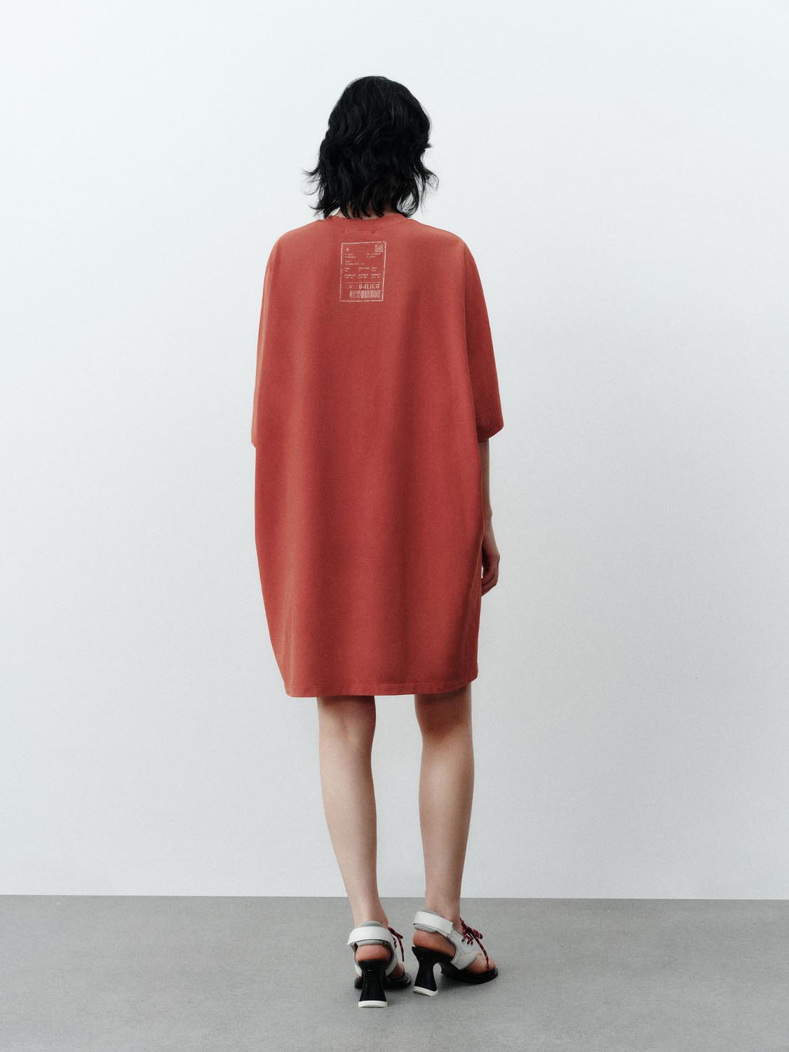 Urban Revivo Straight Loose Dresses-Oriental Red