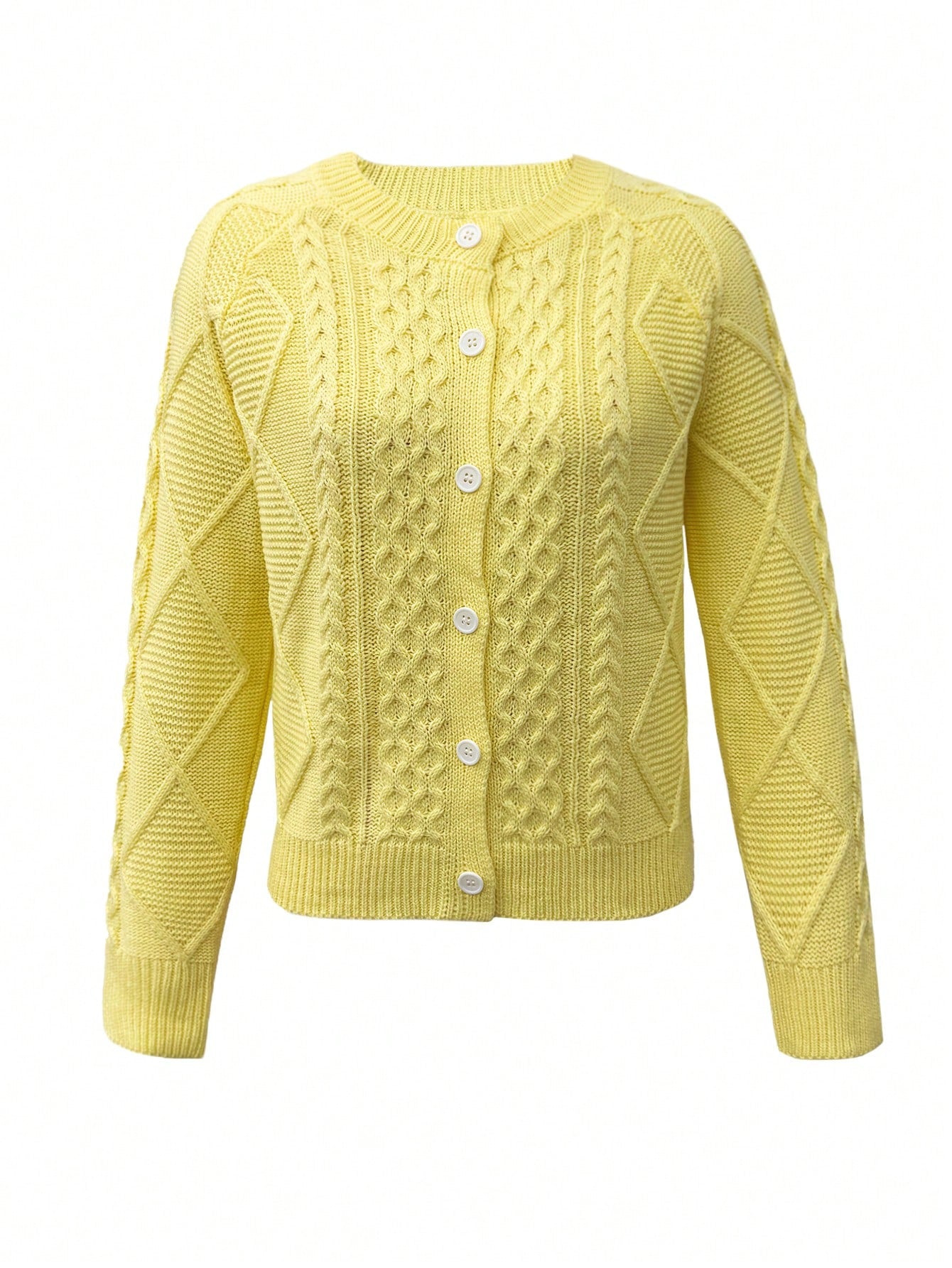Cozy Cable Knit Button Cardigan