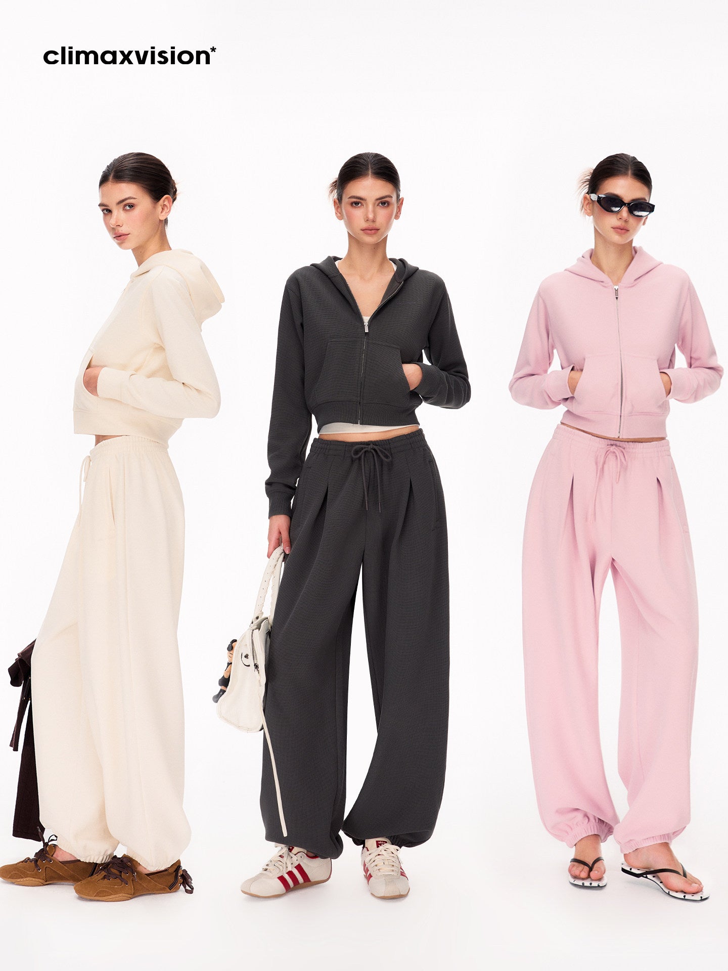 High Waisted Pleated Lounge Pants