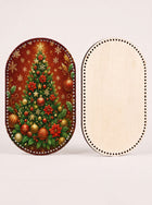 MERRY CHRISTMAS Wooden Basket Bottom
