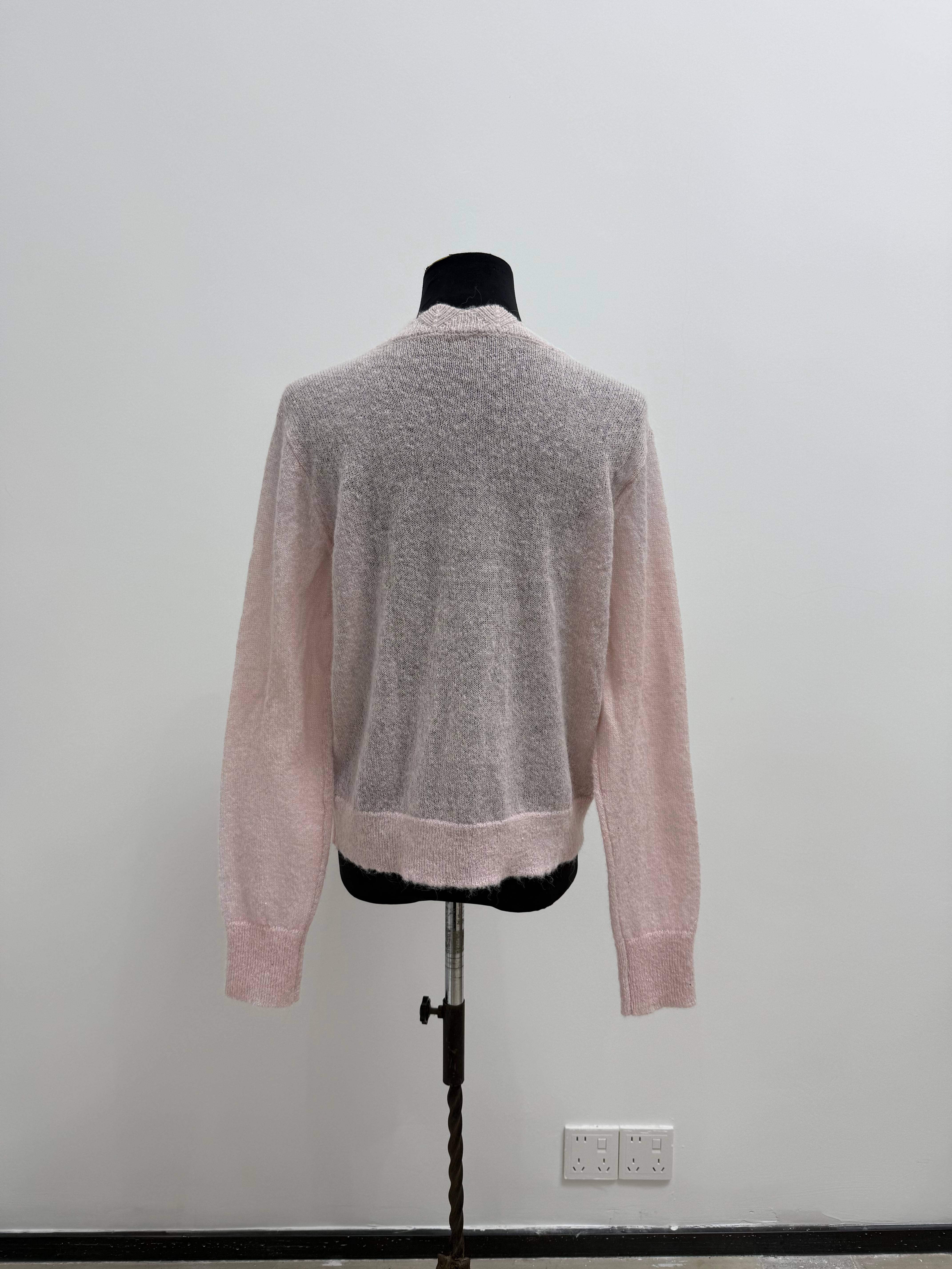 Soft Shimmer Cable Knit Cardigan