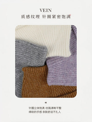 Cute Cat Ear Ribbed Knit Beanie