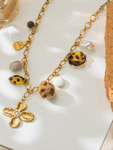 Boho Chic Statement Charm Necklace