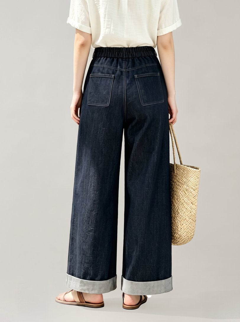 High Waisted Wide Leg Jeans