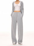 Comfy Velour Wide Leg Pants