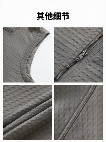 Lightweight Quilted Stand Collar Vest