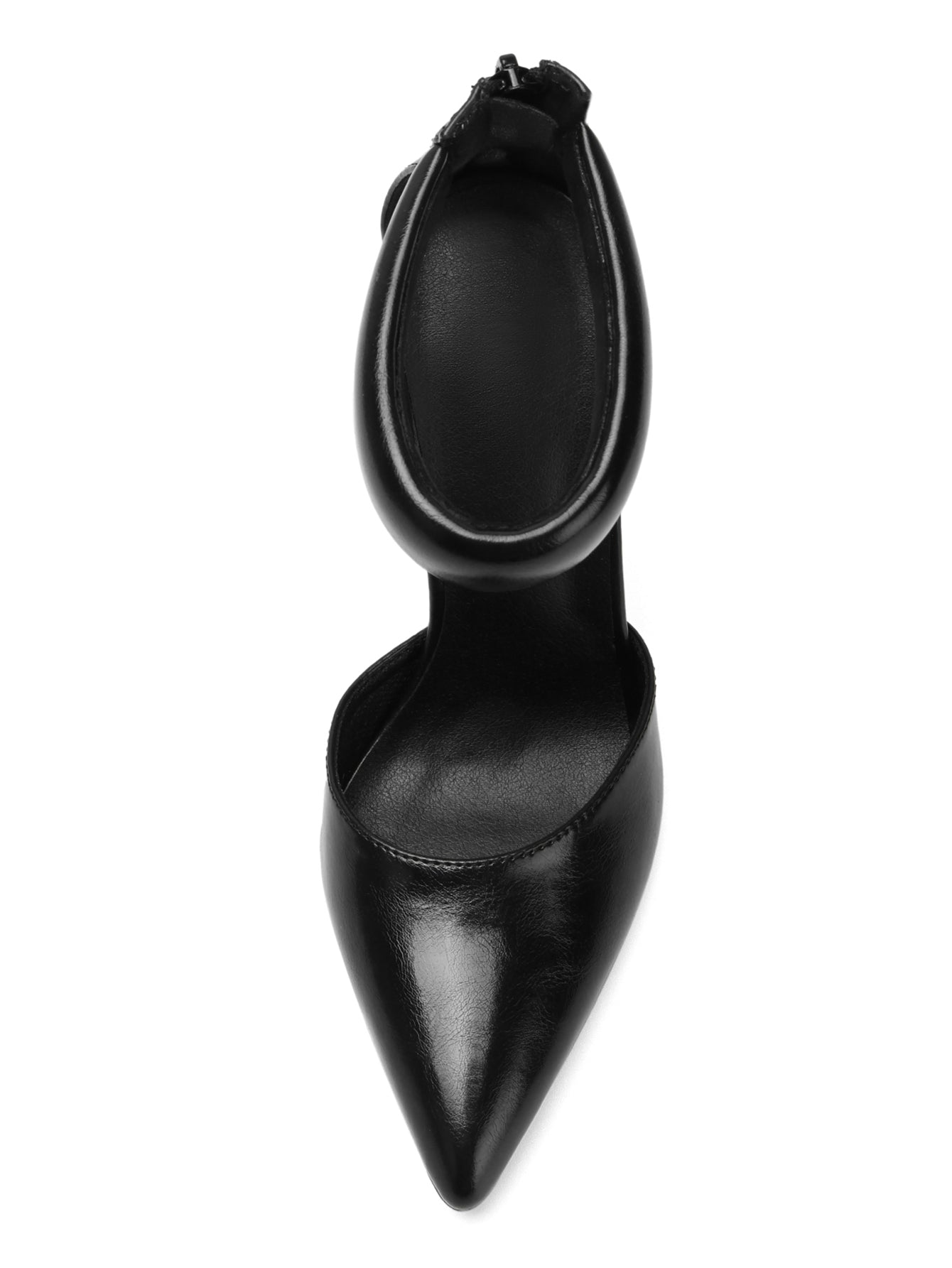 Padded Ankle Strap Pointed Heels