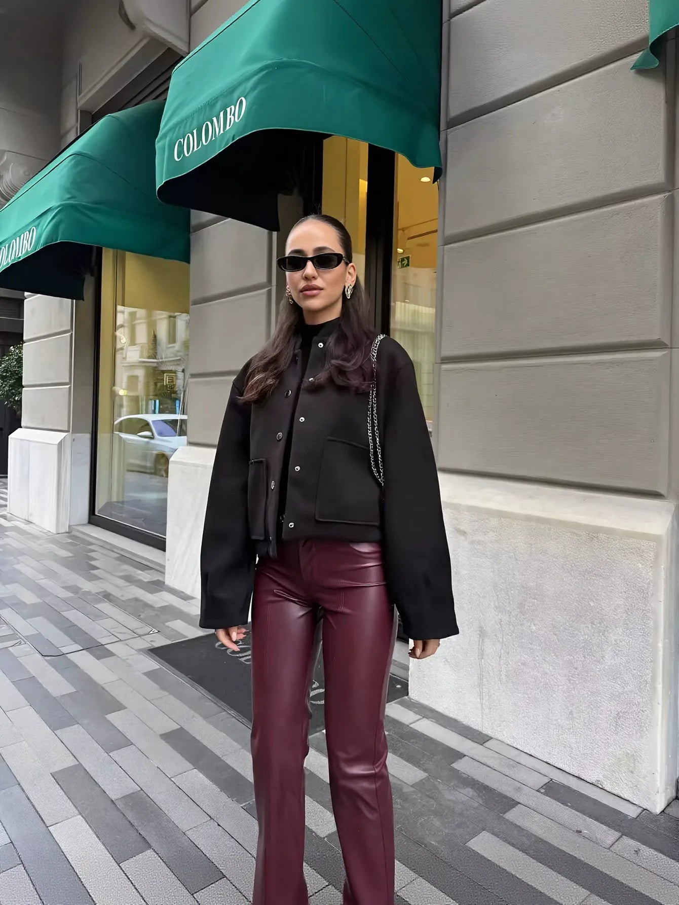Cozy Wool Blend Snap Button Jacket