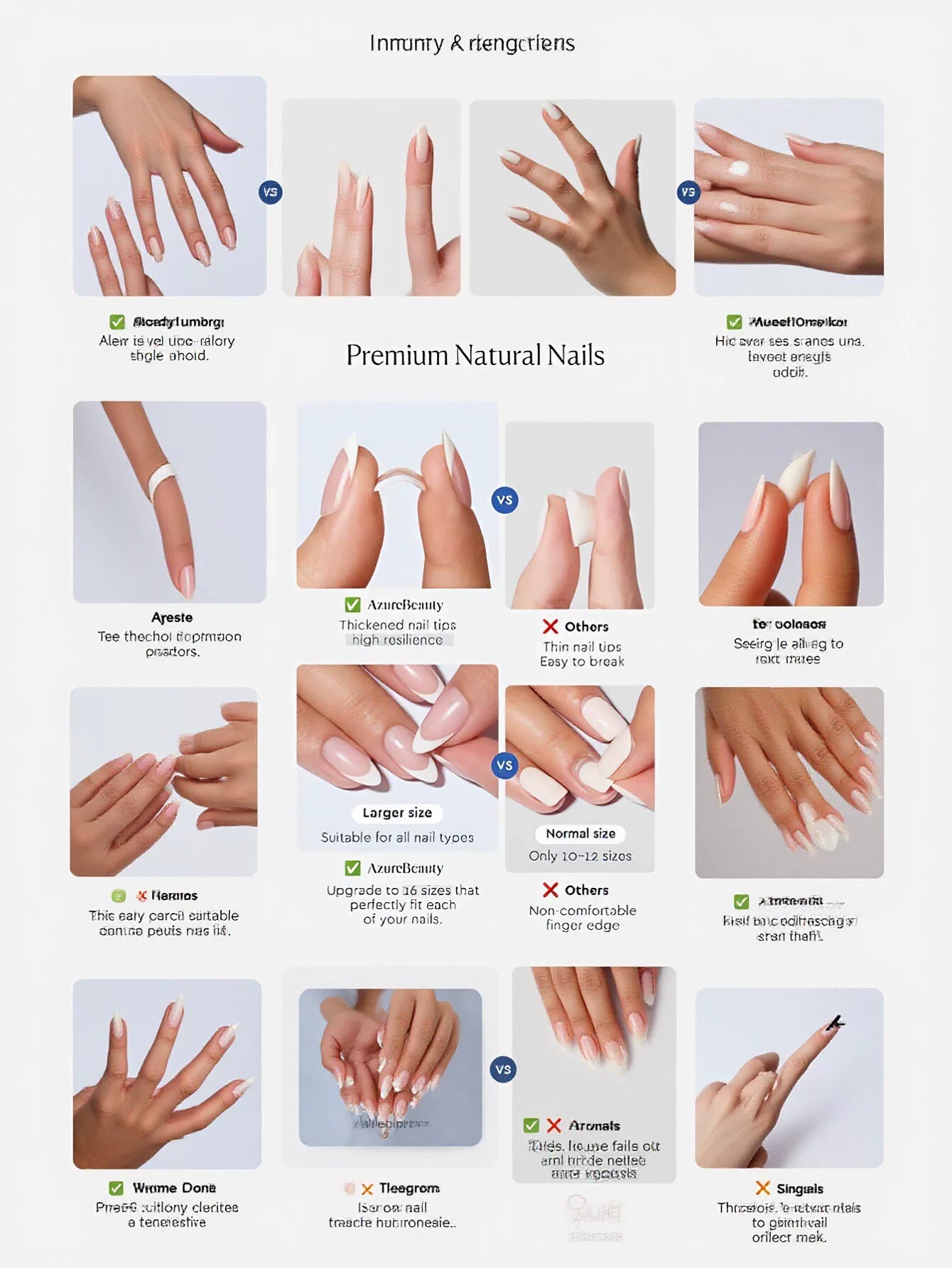 Glossy Pearl Almond Press On Nails
